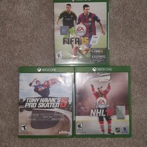 XBOX ONE GAMES... FIFA15, NHL16, TONY HAWK